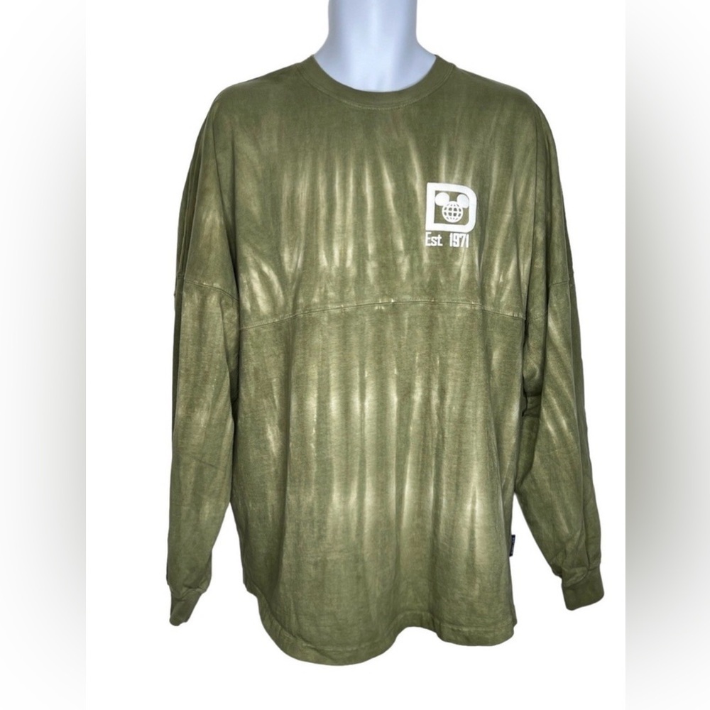 Disney Spirit Jersey Size Large Green Tie Dye Cotton